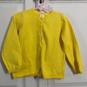 H&M | toddler | yellow cardigan | size 1 1/2-2 years